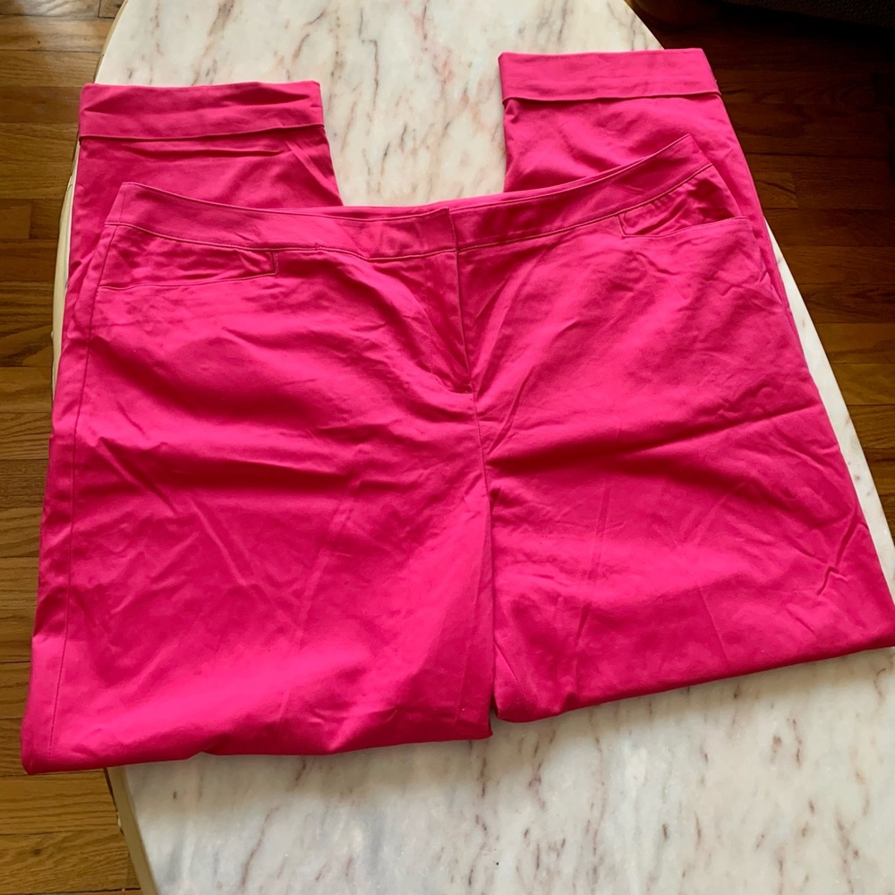 Lane Bryant_(NWT) Pink Cropped Dress Pants_Size 20